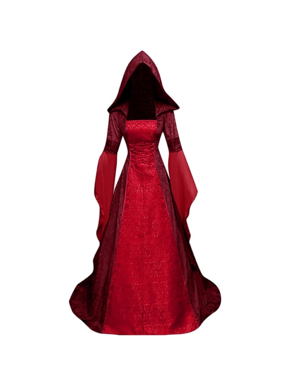 New Women XL Deluxe Witch Dress Costume, Vintage Embroidered Renaissance Gothic - Picture 2 of 13